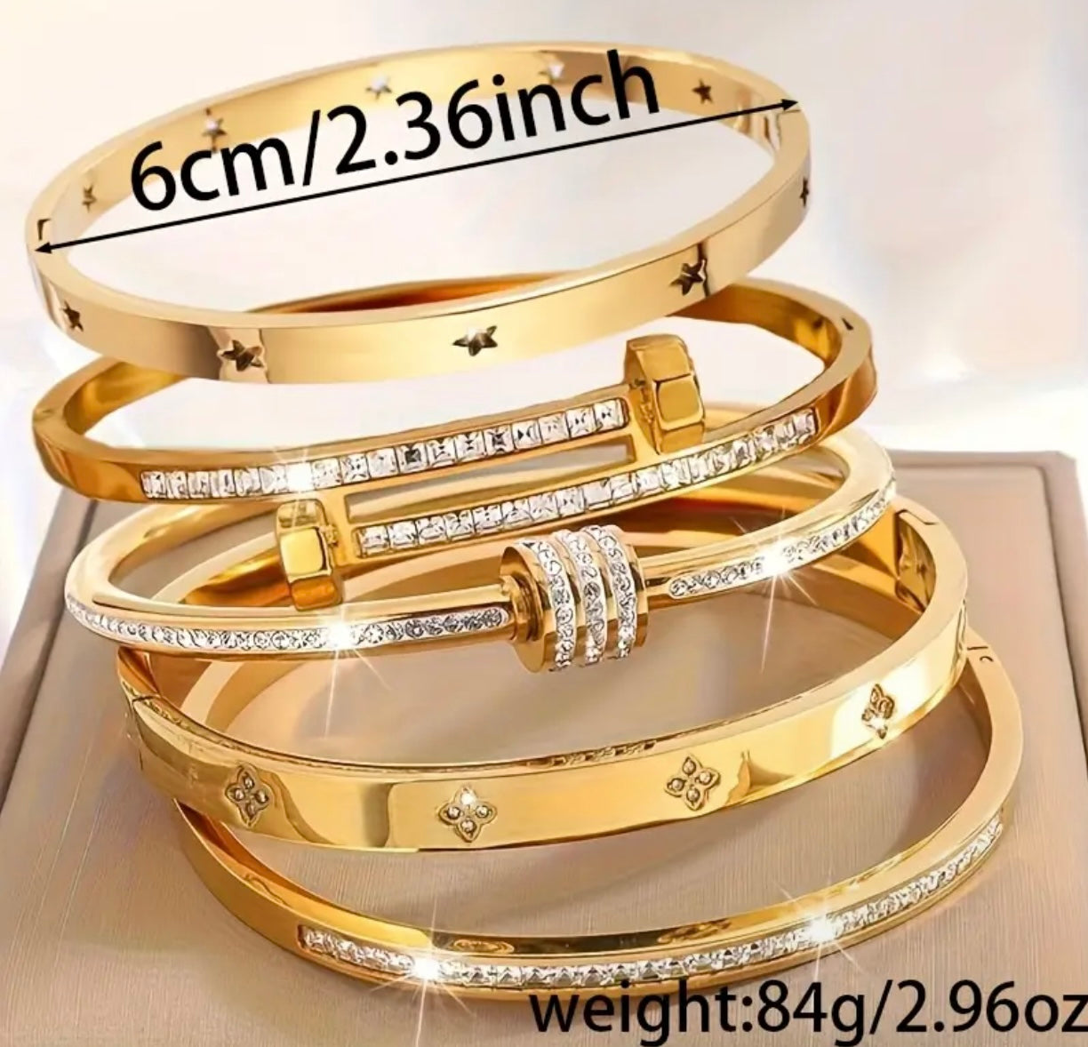 Edelstahl Armbänder 5 er Set