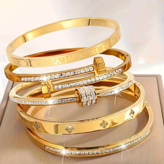Edelstahl Armbänder 5 er Set